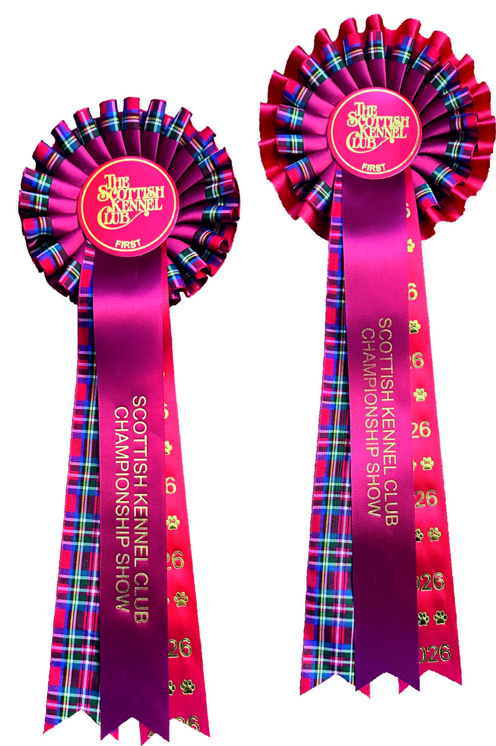 Tartan Range Rosette 2 Tier TR2